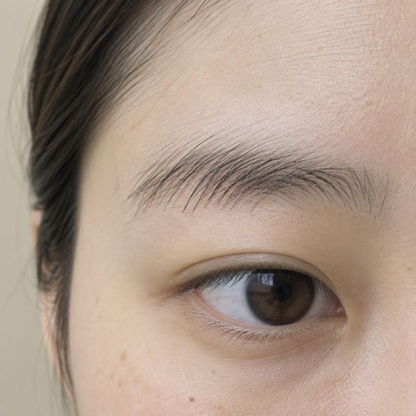 眉毛パーマ 施術前の眉